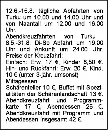 Beispiel für unübersichtliche Anordnung von Informationen im Prospekt