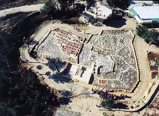 The model of Jerusalem in the Second Temple period in Holyland Hotel, courtesy of Holyland Tourism