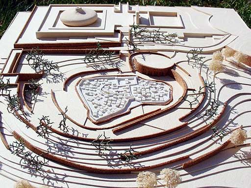 Preliminary study model, courtesy of Avner Drori Architects